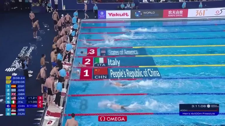 巴黎奥运会：中国男子4x100米混接夺冠！-英语趣配音